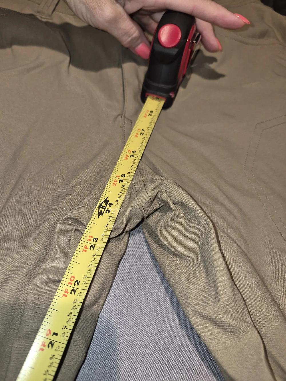 Orvis Men's Tan Fleece Lined Pants. Inseam Length Altered To 24